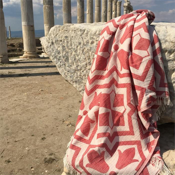 Mijölnir Toalla de Playa Fouta Lalezar - Rojo